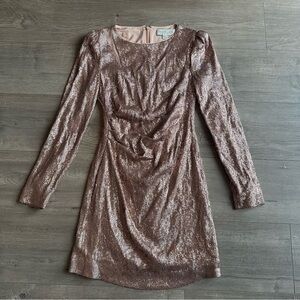 EUC Rachel Zoe Juliette sequin dress - size 2 - rose gold